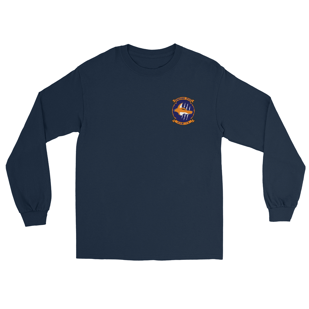 HSM-74 Swamp Foxes Squadron Crest Long Sleeve T-Shirt