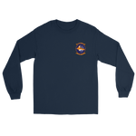 HSM-74 Swamp Foxes Squadron Crest Long Sleeve T-Shirt – front view, navy
