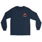VAQ-133 Wizards Squadron Crest Long Sleeve T-Shirt – front view, navy