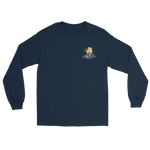 VAQ-136 Gauntlets Squadron Crest Long Sleeve T-Shirt – front view, navy