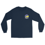 VAW-112 Golden Hawks Squadron Crest Long Sleeve T-Shirt – front view, navy