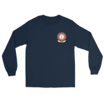 VAW-116 Sun Kings Squadron Crest Long Sleeve T-Shirt – front view, navy