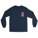 VFA-22 Fighting Redcocks Squadron Crest Long Sleeve T-Shirt – front view, navy