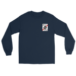 VFA-41 Black Aces Squadron Crest Long Sleeve T-Shirt – front view, navy