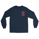VFA-81 Sunliners Squadron Crest Long Sleeve T-Shirt – front view, navy
