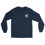 VFA-83 Rampagers Squadron Crest Long Sleeve T-Shirt – front view, navy