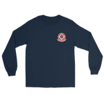 VFA-102 Diamondbacks Squadron Crest Long Sleeve T-Shirt – front view, navy