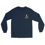 VF/VFA-103 Jolly Rogers Squadron Crest Long Sleeve T-Shirt – front view, navy