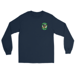 VFA-105 Gunslingers Squadron Crest Long Sleeve T-Shirt – front view, navy