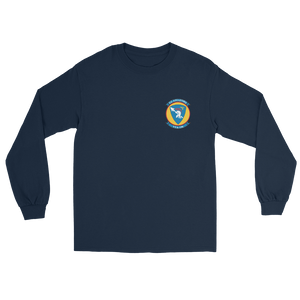 VFA-106 Gladiators Squadron Crest Long Sleeve T-Shirt – front view, navy