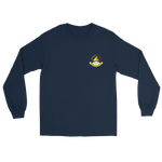 VFA-115 Eagles Squadron Crest Long Sleeve T-Shirt – front view, navy