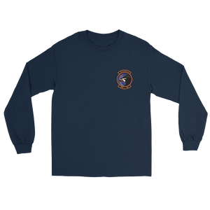 VFA-137 Kestrels Squadron Crest Long Sleeve T-Shirt – front view, navy