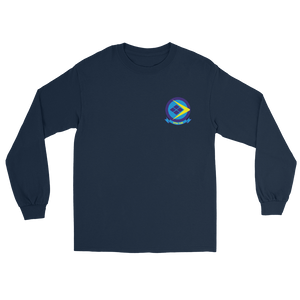VFA-146 Blue Diamonds Squadron Crest Long Sleeve T-Shirt – front view, navy