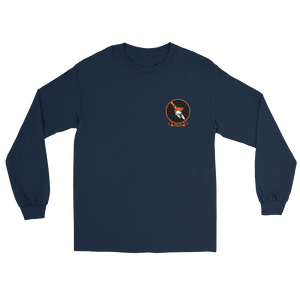 VFA-147 Argonauts Squadron Crest Long Sleeve T-Shirt – front view, navy