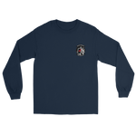VF-154 Black Knights Squadron Crest Long Sleeve T-Shirt – front view, navy