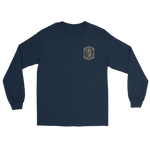 VFA-154 Black Knights Squadron Crest Long Sleeve T-Shirt – front view, navy
