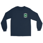 VFA-195 Dambusters Squadron Crest Long Sleeve T-Shirt – front view, navy