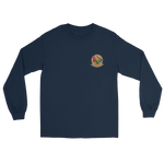 VFA-204 River Rattlers Squadron Crest Long Sleeve T-Shirt – front view, navy