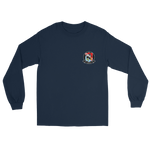 VFA-211 Checkmates Squadron Crest Long Sleeve T-Shirt – front view, navy