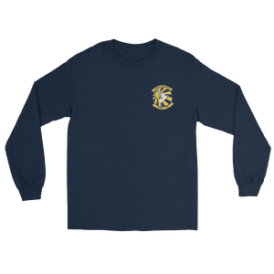 VRC-30 Providers Squadron Crest Long Sleeve T-Shirt – front view, navy