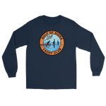 Gulf of Sidra Yacht Club Long Sleeve T-Shirt – front view, navy