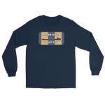 Indian Ocean Yacht Club Long Sleeve T-Shirt – front view, navy