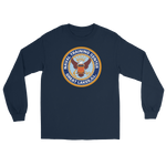 NTC Great Lakes Crest Long Sleeve T-Shirt – front view, navy