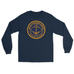 NTC San Diego Crest Long Sleeve T-Shirt – front view, navy