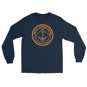 NTC San Diego Crest Long Sleeve T-Shirt – front view, navy