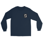 POW-MIA You are not forgotten Long Sleeve T-Shirt – front view, navy