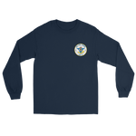 USS Carl Vinson (CVN-70) Ship's Crest Long Sleeve Shirt – front view, navy
