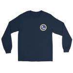 USS Constellation (CVA-64) Ship's Crest Long Sleeve Shirt – front view, navy