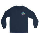 USS Coral Sea (CV-43) Ship's Crest Long Sleeve Shirt – front view, navy