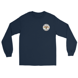 USS Essex (CVS-9) Ship's Crest Long Sleeve T-Shirt – front view, navy