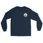 USS George H.W. Bush (CVN-77) Ship's Crest Long Sleeve T-Shirt – front view, navy