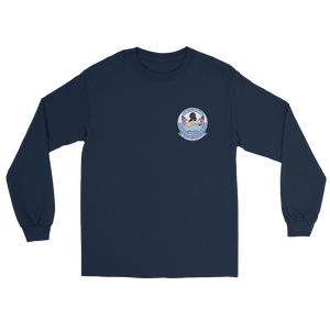 USS George Washington (CVN-73) Ship's Crest Long Sleeve Shirt – front view, navy