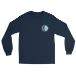 USS Intrepid (CVS-11) Ship's Crest Long Sleeve Shirt – front view, navy