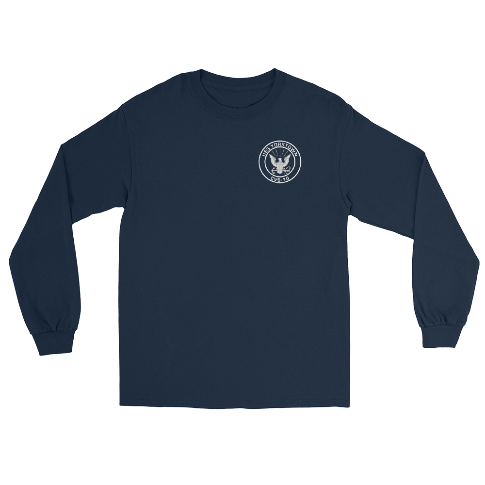 USS Yorktown (CVS-10) 1966 WESTPAC/VIETNAM Long Sleeve T-Shirt – front view, navy