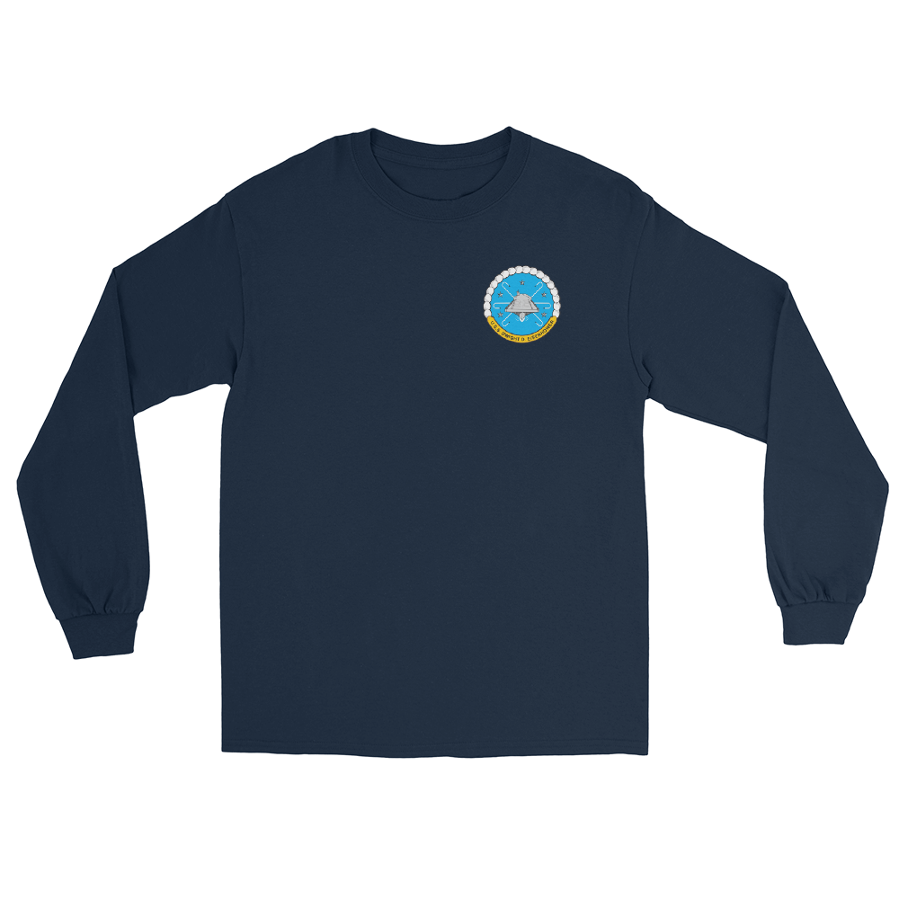 USS Dwight D. Eisenhower (CVN-69) 1990 Long Sleeve Cruise Shirt – front view, navy