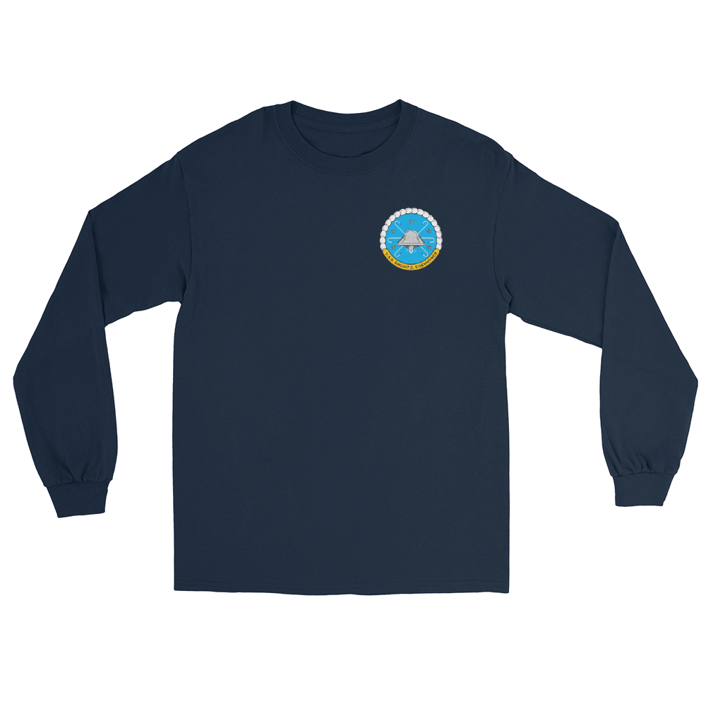 USS Dwight D. Eisenhower (CVN-69) 1994-95 Long Sleeve Cruise Shirt – front view, navy