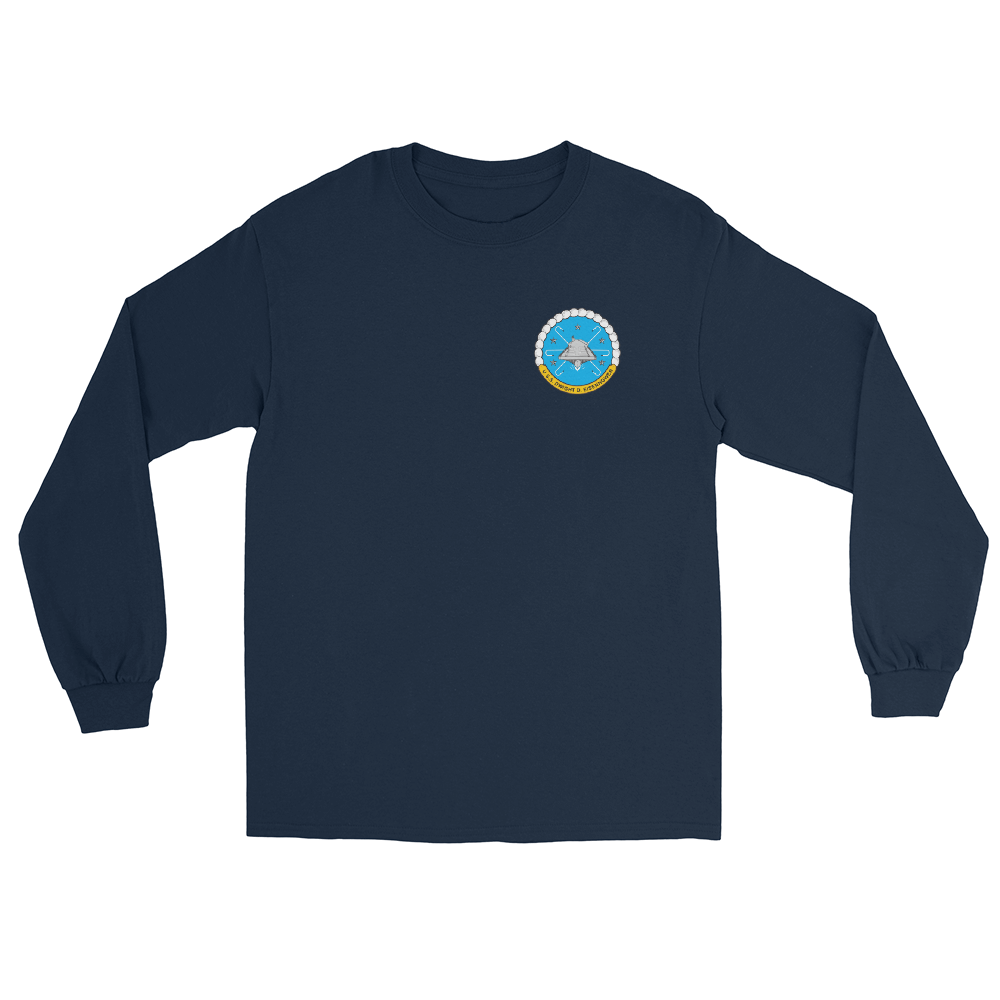 USS Dwight D. Eisenhower (CVN-69) 1998 Long Sleeve Cruise Shirt – front view, navy