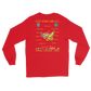 USS Iowa (BB-61) 1989 Long Sleeve Cruise Shirt – back view, red