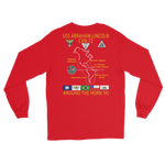 USS Abraham Lincoln (CVN-72) 1990 Around The Horn Long Sleeve Cruise Shirt – back view, red