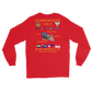 USS Abraham Lincoln (CVN-72) 1991 Long Sleeve Cruise Shirt – back view, red