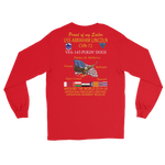 VFA-143 Pukin' Dogs 2019-20 Long Sleeve Cruise T-Shirt - Family – back view, red