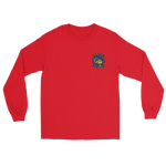 HSC-12 Golden Falcons Squadron Crest Long Sleeve T-Shirt – front view, red