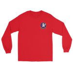 HSC-14 Chargers Squadron Crest Long Sleeve T-Shirt – front view, red