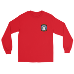 HSC-23 Wildcards Squadron Crest Long Sleeve T-Shirt – front view, red