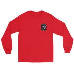 HSM-71 Raptors Squadron Crest Long Sleeve T-Shirt – front view, red