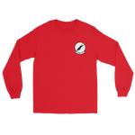 VA-35 Black Panthers Squadron Crest Long Sleeve T-Shirt – front view, red